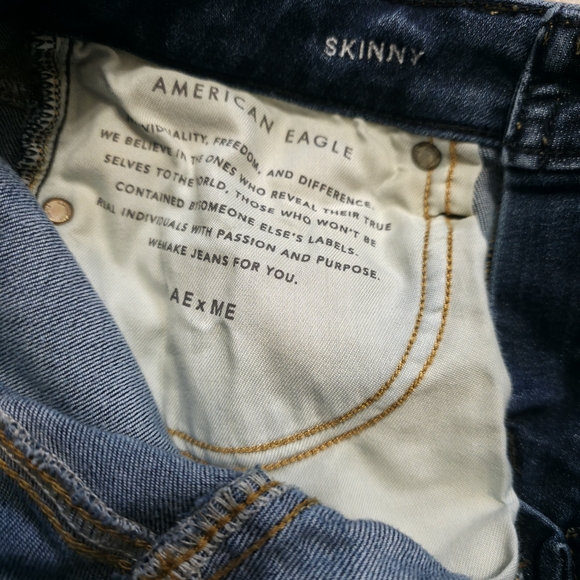 American Eagle Outfitters Dark Blue Skinny Jeans - Picture 8 of 11